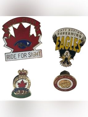 CANADIAN COLLECTIBLE PIN BUNDLE NOVA SCOTIA VINTAGE PINS CAPE BRETON ENAMEL